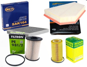 Zestaw filtrów VOLVO  C30 D3,D4,D5