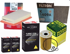 Zestaw filtrów Kia Rio IV 1.4CRDI 