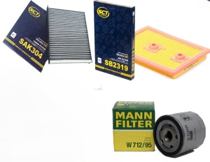 Zestaw filtrów VW Tiguan (AD1) 1.4 TSI 16/19