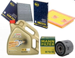 Zestaw filtrów Skoda Kodiaq 1.4 +olej