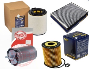 Zestaw filtrów VW POLO (6R1, 6C1) 1.6tdi od 2009