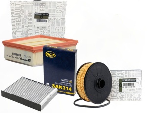 Zestaw filtrów Renault Megane IV 1.2TCe