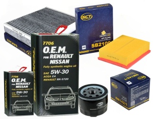 Zestaw filtrów Renault Espace IV  3,5 V6 +OLEJ