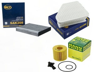 Zestaw filtrów TOYOTA AVENSIS T27 2.0 D-4D