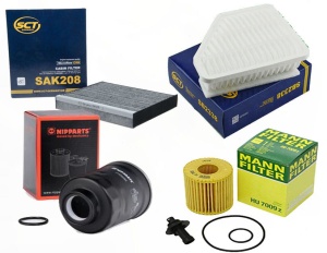 Zestaw filtrów TOYOTA AVENSIS T27 2.0 D-4D (1)