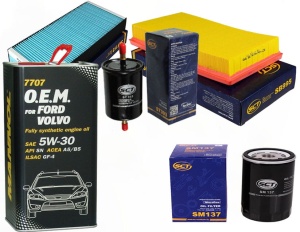 Zestaw filtrów Ford Turneo Connect 1.8 +olej 