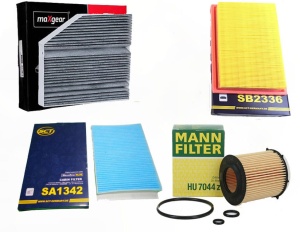 Zestaw filtrów  Mercedes C-Klasse  W205 C160 C180 C200 C300