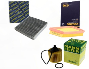 Zestaw filtrów Toyota PRIUS 1.8 Hybrid do 2017.08