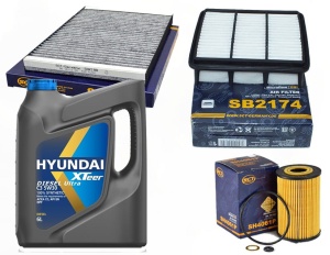 Zestaw filtrów  HYUNDAI I30(FD)  1.6CRDI od2008-2011+ olej