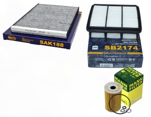 Zestaw filtrów  HYUNDAI I30(FD)  1.6CRDI od2008-2011 