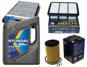 Zestaw filtrów  HYUNDAI I30(FD)  2.0 CRDI do 11/3 +olej