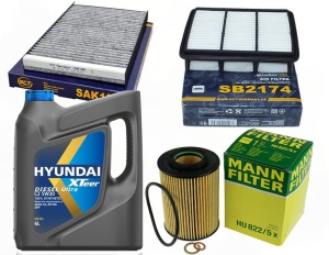 Zestaw filtrów  HYUNDAI I30(FD)  2.0 CRDI 11/03 +olej