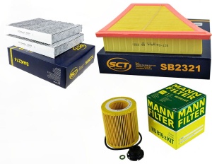 Zestaw filtrów BMW 5  ( F10.F11.) 520i od 2012.04