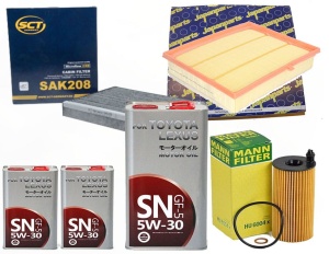 Zestaw filtrów TOYOTA AVENSIS T27 2.0 D-4D +olej od 2015