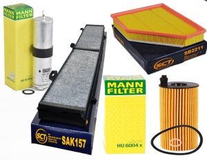 Zestaw filtrów BMW 3 E90. E91 320D 320d xDrive od2010