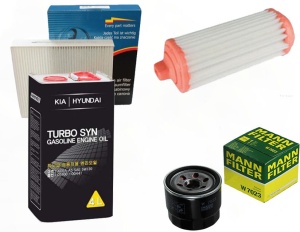 Zestaw filtrów Kia Picanto 1.0  1,2(JA)  od 2017+olej