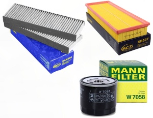 Zestaw filtrów Peugeot 5008 1,2 od 2016 