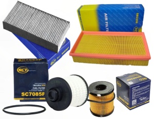 Zestaw filtrów Citroen  C5 III(RD) 2.0hdi od2009  