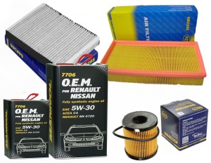 Zestaw filtrów Citroen  C5 III(RD) 2.2hdi  +OLEJ