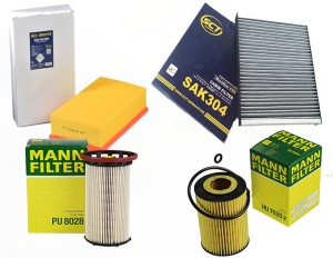 Zestaw filtrów Skoda Kodiaq 2,0TDI 