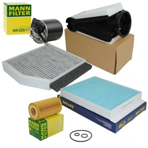 Zestaw filtrów  Mercedes C-W205 C 300 BlueTEC Hybrid/h