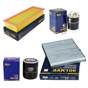 Zestaw filtrów Caddy II 1.9TDI SDI 