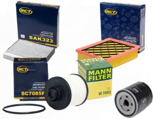 Zestaw filtrów Ford Galaxy III (CK) 2.0tdci od 2015  