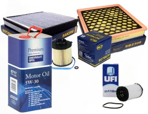 Zestaw filtrów  Zafira Tourer C 2.0CDTI  od 2015 +olej