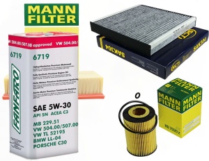 Zestaw filtrow Skoda Superb III 1.6 TDI 2.0TDI +olej