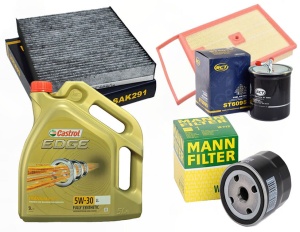 Zestaw filtrów  SKODA RAPID  1.4TDI +OLEJ 