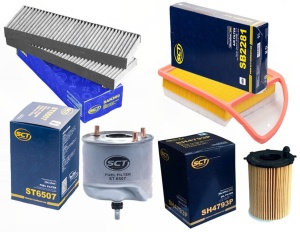 Zestaw filtrów Citroen C4 Grand Picasso 1.6 HDI  