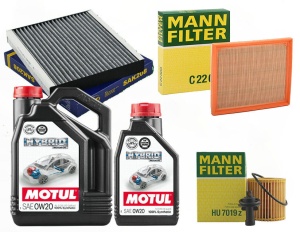 Zestaw filtrów Toyota  Rav 4  IV 2.5 Hybrid +OLEJ 