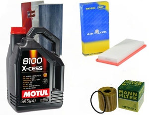 Zestaw filtrów Mini Coupe 1.6 (R58) 2010-2015  +OLEJ