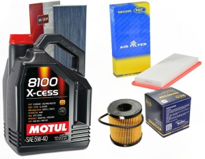 Zestaw filtrów Mini Coupe (R58) 2010-2015 +OLEJ 