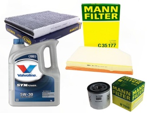 ZESTAW FILTROW VOLVO S80 (124) 2.0T4 +OLEJ 