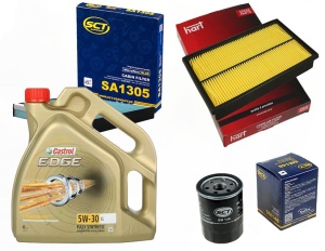 Zestaw filtrów Suzuki SX4 S-Cross 1.6 +OLEJ 