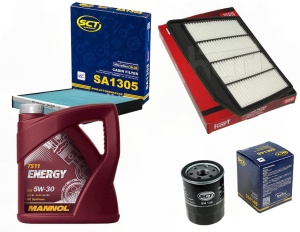 Zestaw filtrów Suzuki SX4 S-Cross 1.4 AllGrip +OLEJ 