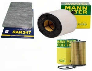 ZESTAW FILTRÓW AUDI A4 (B9) 2.0 tdI