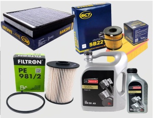 Zestaw filtrów  FORD Mondeo MK IV 2.0tdci 2007-2012 