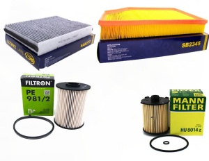 ZESTAW FILTROW VOLVO XC60 (156) D4 15/17