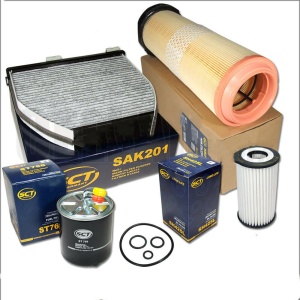 Zestaw filtrów Mercedes  C W204  C200 cdi 2007-20010