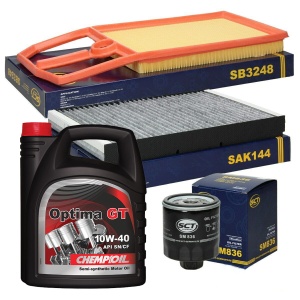 Zestaw filtrów VW GOLF IV 1.4 16V +olej