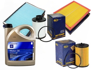 Zestaw filtrów OPEL Astra H 1.6 +olej     