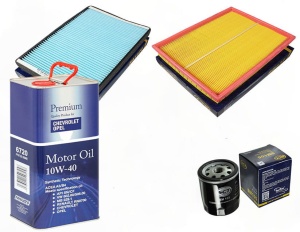 Zestaw filtrów OPEL Astra H 1.8 +olej  