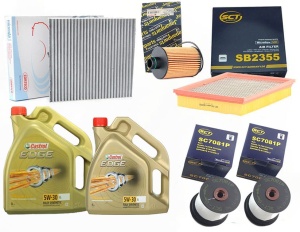 Zestaw filtrów JEEP GRAND CHEROKEE 3.0D +olej 