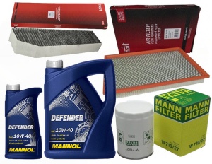 Zestaw filtrów JEEP GRAND CHEROKEE 4.7 V8 +OLEJ 