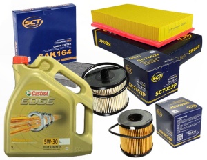 Zestaw filtrów  VOLVO V50 2.0 do 2007.06 +olej