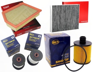 Zestaw filtrów JEEP CHEROKEE IV 2.0 CRD