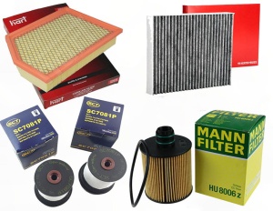 Zestaw filtrów JEEP CHEROKEE IV 2.0 CRD 