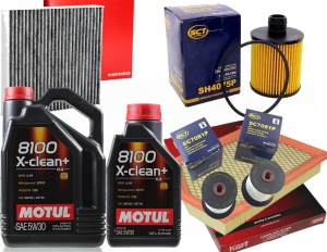 Zestaw filtrów JEEP CHEROKEE IV 2.0 CRD +olej